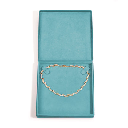 Aqua Necklace Box – Fixed 2 stud strap pad - Pack of 2