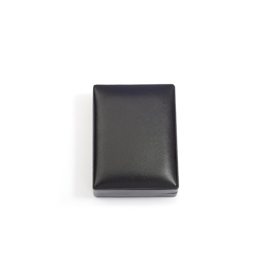 Black Leather Earring Box  (7×9×3 cm) - Pack of 5