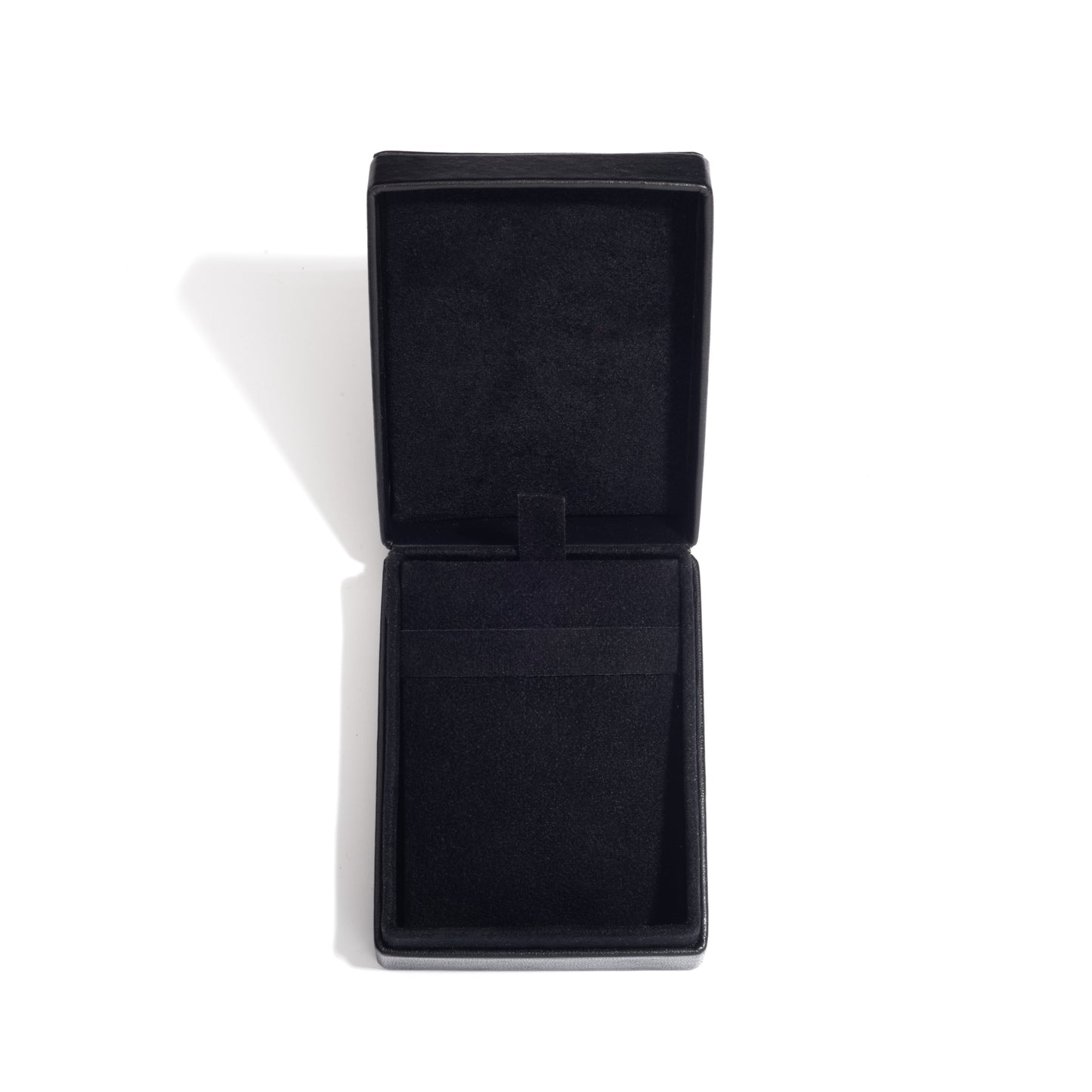 Black Leather Earring Box  (7×9×3 cm) - Pack of 5