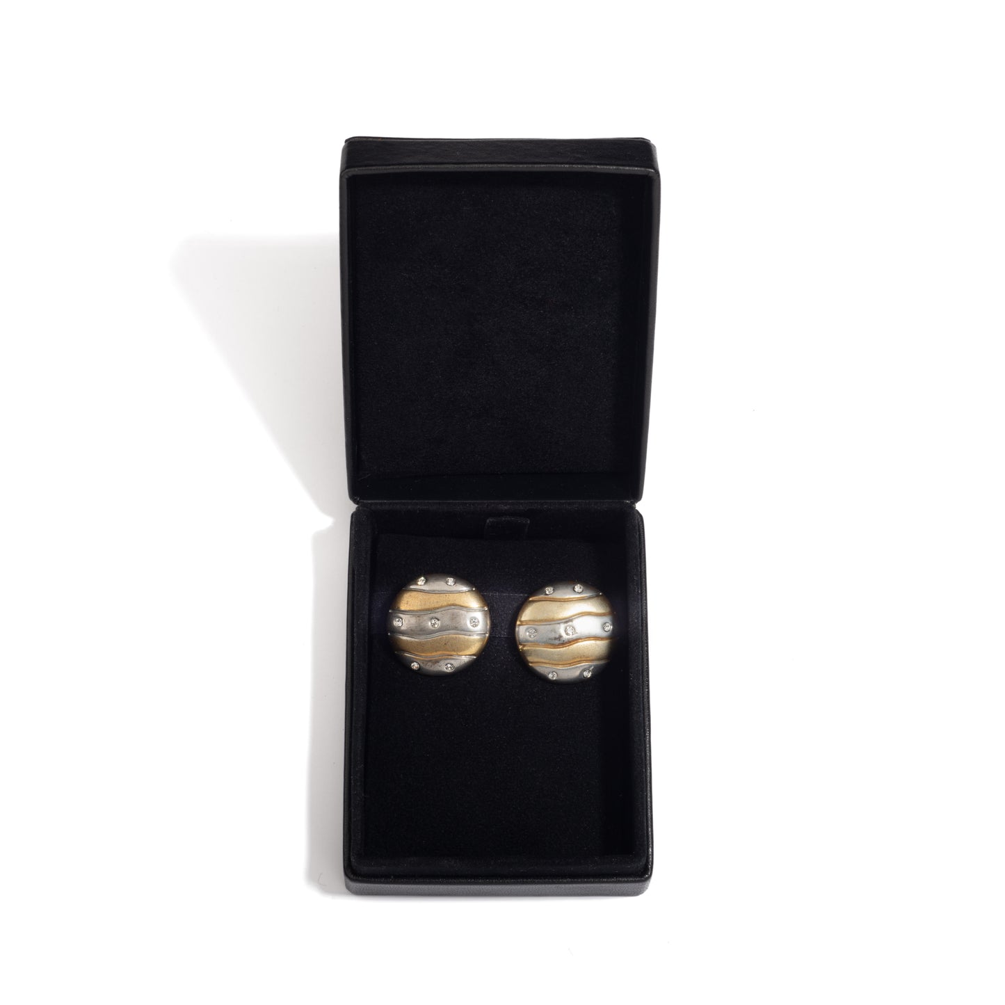 Black Leather Earring Box  (7×9×3 cm) - Pack of 5