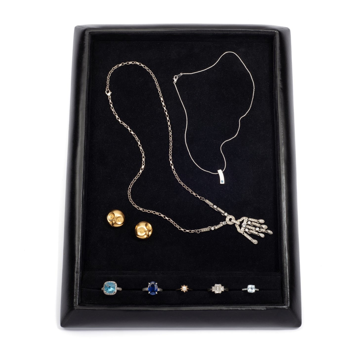 Black Rectangular Anglo Style Display Tray - Pack of 1