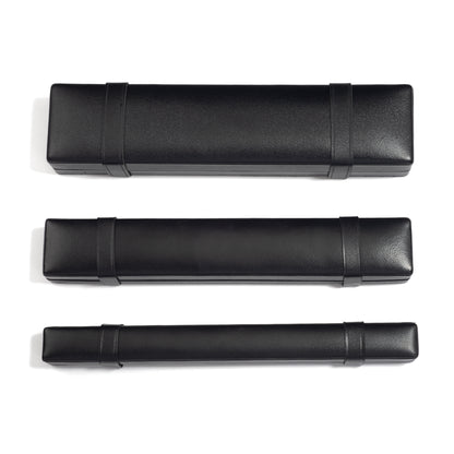 Black Leather Bracelet Box - Pack of 5