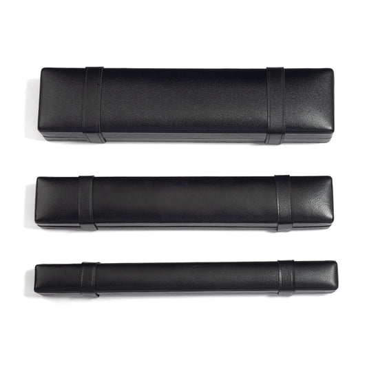 Black Leather Bracelet Box - Pack of 5