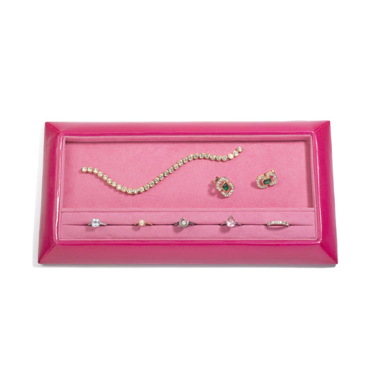 Fuchsia Rectangular Anglo Style Display Tray - Pack of 1
