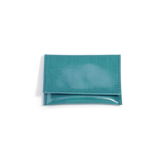 Aqua Leather Pouch with Pocket Divider - Small & Medium - Pack of 5