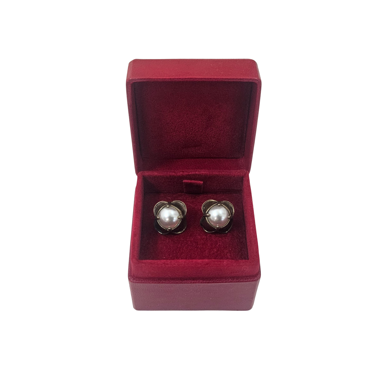 Leather Ring Boxes (5x5x4 cm) - Red - Pack of 5