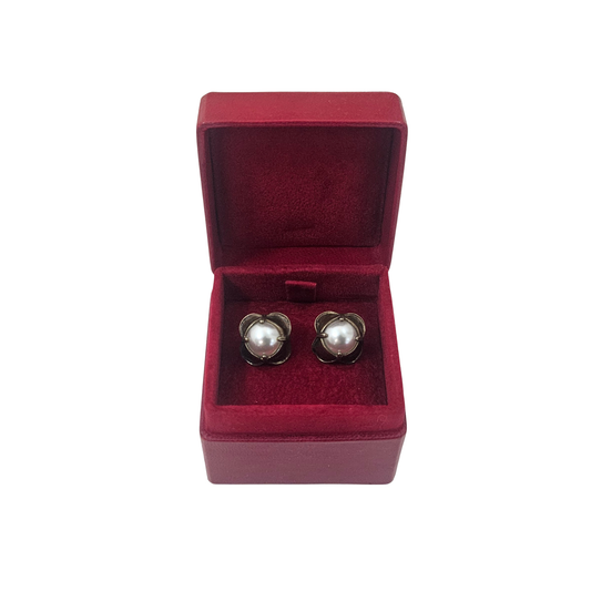 Leather Ring Boxes (5x5x4 cm) - Red - Pack of 5